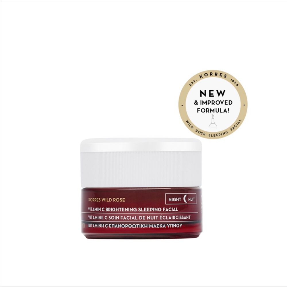 Korres Wild Rose Vit C Brightening Sleeping Facial 😊